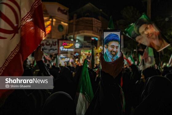 گزارش تصویری | پنجاه و چهارمین شب حضور حماسی در خیابان‌های مشهد