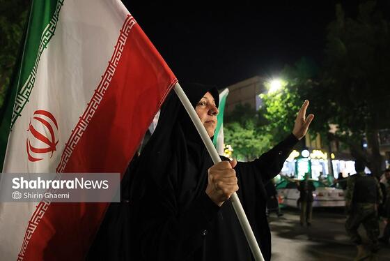 گزارش تصویری | پنجاه و چهارمین شب حضور حماسی در خیابان‌های مشهد