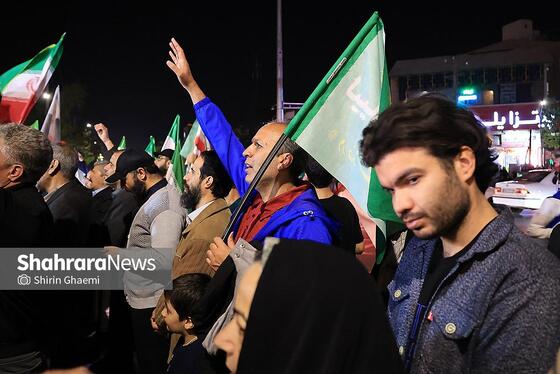 گزارش تصویری | پنجاه و چهارمین شب حضور حماسی در خیابان‌های مشهد