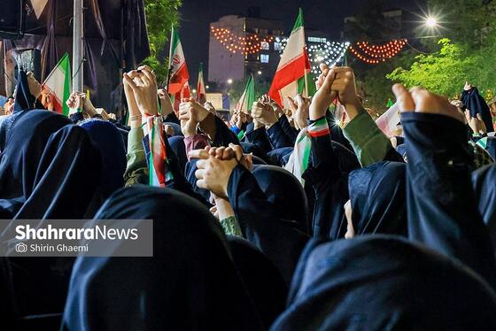 گزارش تصویری | پنجاه و چهارمین شب حضور حماسی در خیابان‌های مشهد