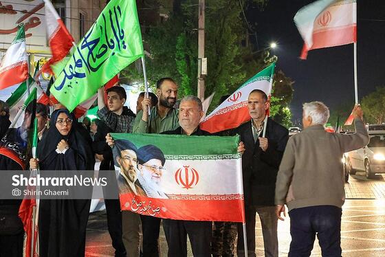 گزارش تصویری | پنجاه و چهارمین شب حضور حماسی در خیابان‌های مشهد