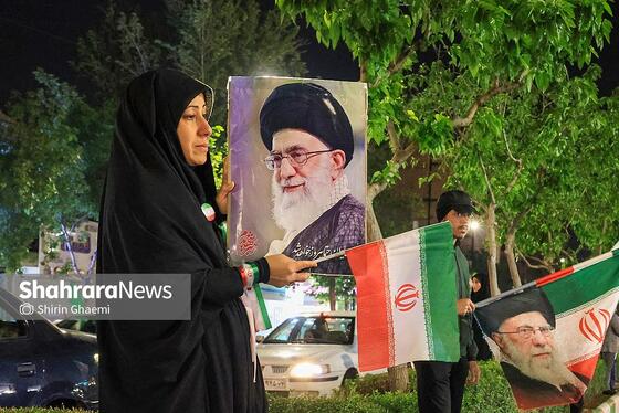 گزارش تصویری | پنجاه و چهارمین شب حضور حماسی در خیابان‌های مشهد