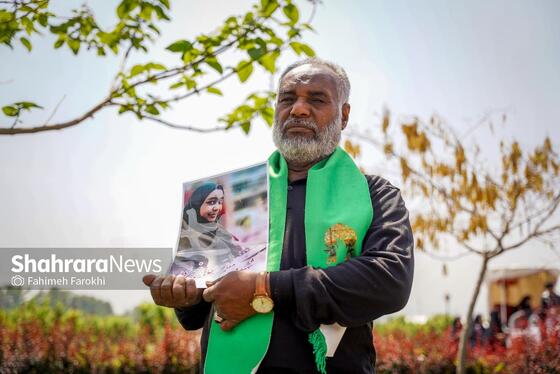 گزارش تصویری | حضور خانواده شهدای مدرسه «شجره طیبه» میناب در باغ خاتون مشهد