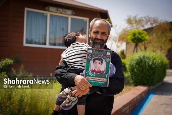 گزارش تصویری | حضور خانواده شهدای مدرسه «شجره طیبه» میناب در باغ خاتون مشهد