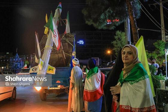 گزارش تصویری | پنجاه‌و‌پنجمین شب حضور حماسی مردم در خیابان‌های مشهد