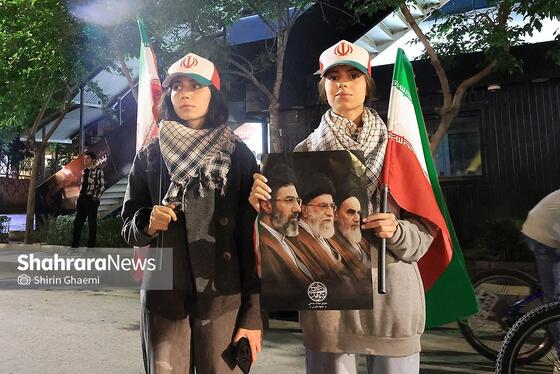 گزارش تصویری | پنجاه‌و‌پنجمین شب حضور حماسی مردم در خیابان‌های مشهد