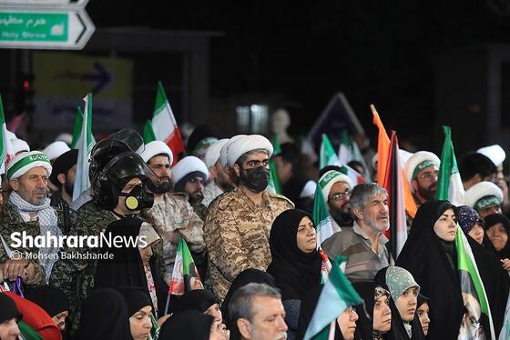 گزارش تصویری | پنجاه‌وششمین شب حضور حماسی مردم مشهد در سنگر خیابان
