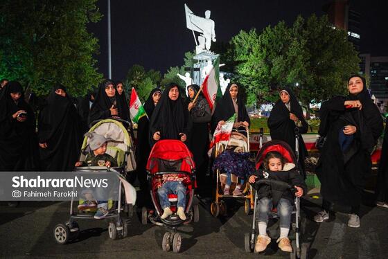 گزارش تصویری | پنجاه‌وهفتمین شب حضور حماسی مردم در خیابان