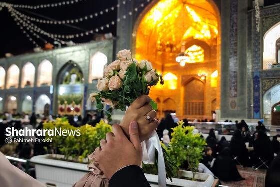 گزارش تصویری | عقد بالا سر حضرت ؛ لحظه شیرین وصال