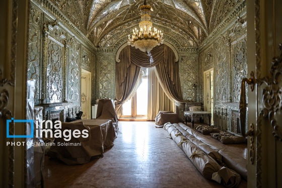 گزارش تصویری | اثر جنگ بر پیشانی کاخ سعدآباد
