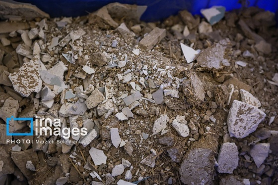 گزارش تصویری | اثر جنگ بر پیشانی کاخ سعدآباد