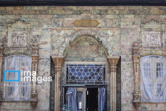 گزارش تصویری | اثر جنگ بر پیشانی کاخ سعدآباد