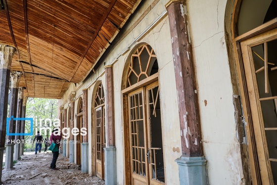 گزارش تصویری | اثر جنگ بر پیشانی کاخ سعدآباد