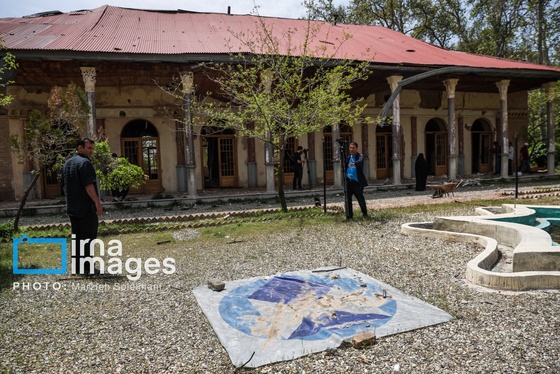 گزارش تصویری | اثر جنگ بر پیشانی کاخ سعدآباد