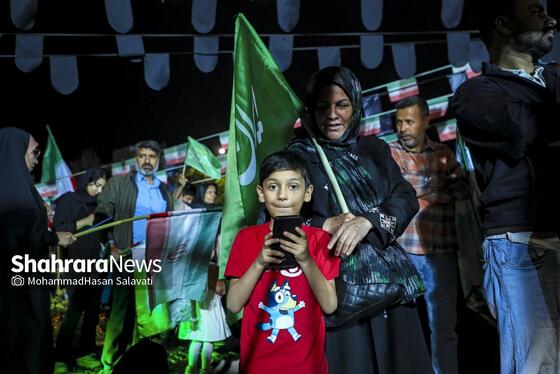 گزارش تصویری | اجتماع بزرگ «لشکریان امام رضا (ع)» در شب میلاد شمس الشموس