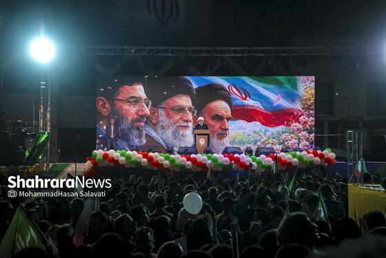 گزارش تصویری | اجتماع بزرگ «لشکریان امام رضا (ع)» در شب میلاد شمس الشموس