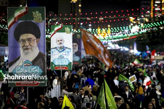 گزارش تصویری | اجتماع بزرگ «لشکریان امام رضا (ع)» در شب میلاد شمس الشموس