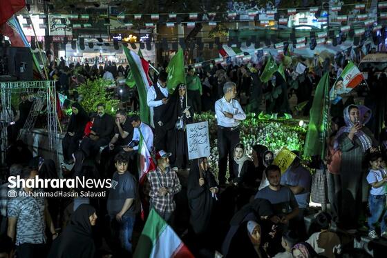 گزارش تصویری | اجتماع بزرگ «لشکریان امام رضا (ع)» در شب میلاد شمس الشموس