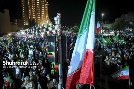 گزارش تصویری | اجتماع بزرگ «لشکریان امام رضا (ع)» در شب میلاد شمس الشموس