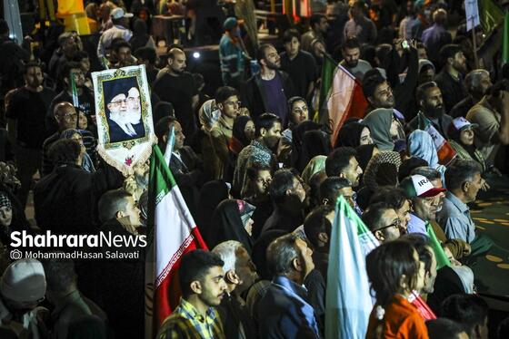 گزارش تصویری | اجتماع بزرگ «لشکریان امام رضا (ع)» در شب میلاد شمس الشموس