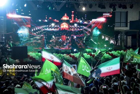 گزارش تصویری | اجتماع بزرگ «لشکریان امام رضا (ع)» در شب میلاد شمس الشموس