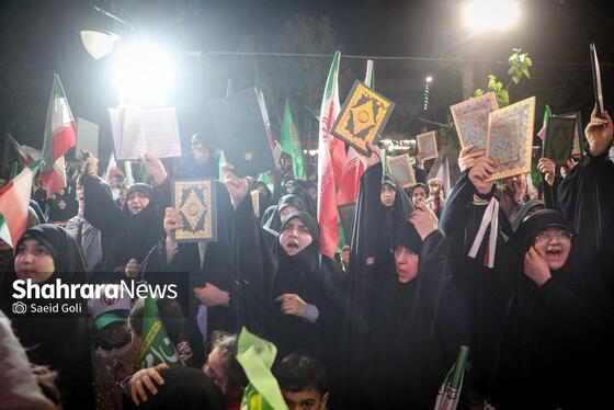 گزارش تصویری | مردم مشهد زیر سایه خورشید در پنجاه‌ونهمین شب حضور در خیابان (۸ اردیبهشت ۱۴۰۵)