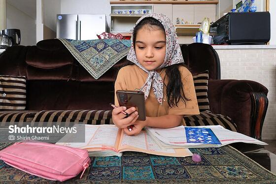 گزارش تصویری | تحصیل آنلاین دانش‌آموزان در دوران جنگ