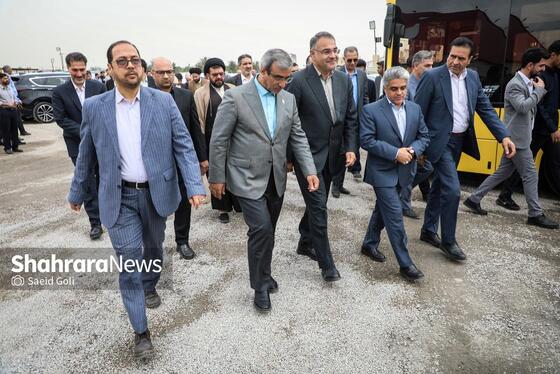 گزارش تصویری | آغاز عملیات اجرایی بزرگراه سیدالشهدا و بازدید از تصفیه‌خانه پرکندآباد با حضور استاندار خراسان رضوی