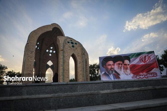گزارش تصویری | رونمایی از یادمان شهدای بوستان‌های خورشید و اردیبهشت در مشهد