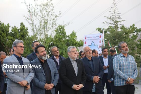 گزارش تصویری | رونمایی از یادمان شهدای بوستان‌های خورشید و اردیبهشت در مشهد