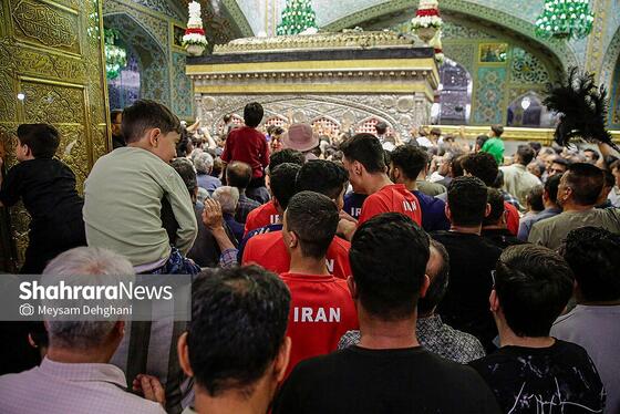 گزارش تصویری | تشرف تیم ملی والیبال نوجوانان به حرم مطهر رضوی