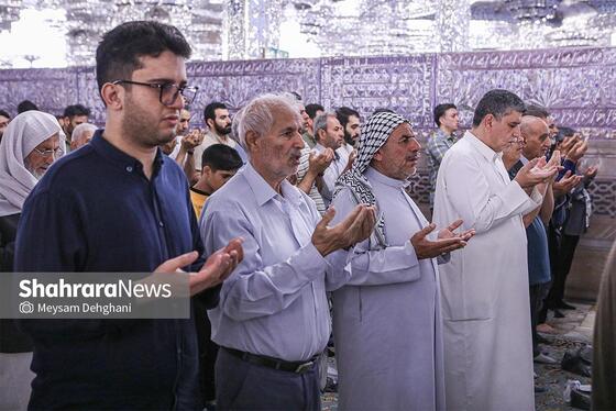 گزارش تصویری | اقامه نماز عید سعید قربان در حرم مطهر رضوی