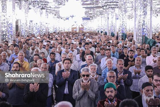 گزارش تصویری | اقامه نماز عید سعید قربان در حرم مطهر رضوی