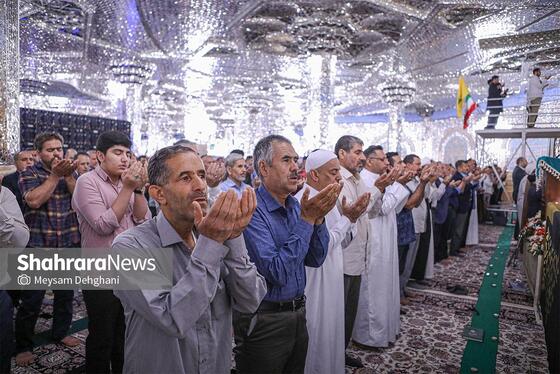گزارش تصویری | اقامه نماز عید سعید قربان در حرم مطهر رضوی