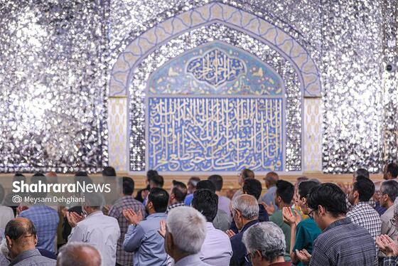 گزارش تصویری | اقامه نماز عید سعید قربان در حرم مطهر رضوی