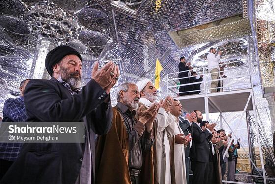 گزارش تصویری | اقامه نماز عید سعید قربان در حرم مطهر رضوی