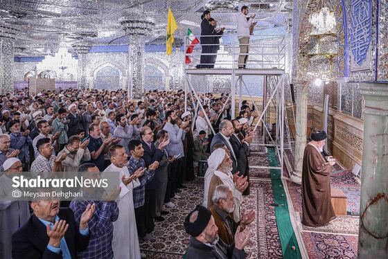 گزارش تصویری | اقامه نماز عید سعید قربان در حرم مطهر رضوی