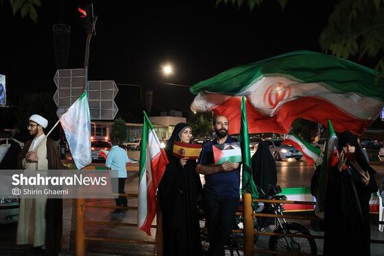 گزارش تصویری | اجتماع مردمی همبستگی مردم ایران و اسپانیا در مشهد