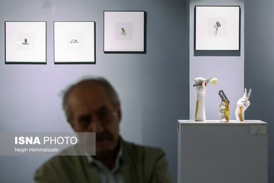 گزارش تصویری | نمایشگاه تیغ‌اندیشی‌های ابراهیم حقیقی