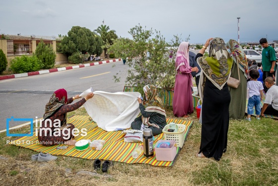 گزارش تصویری | آیین «قارشیلاماق حاجی‌لاردان»