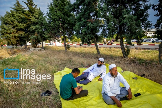 گزارش تصویری | آیین «قارشیلاماق حاجی‌لاردان»