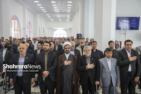 گزارش تصویری | بهره‌برداری از کلان‌پروژه عروجیان در آرامستان بهشت رضا (ع)