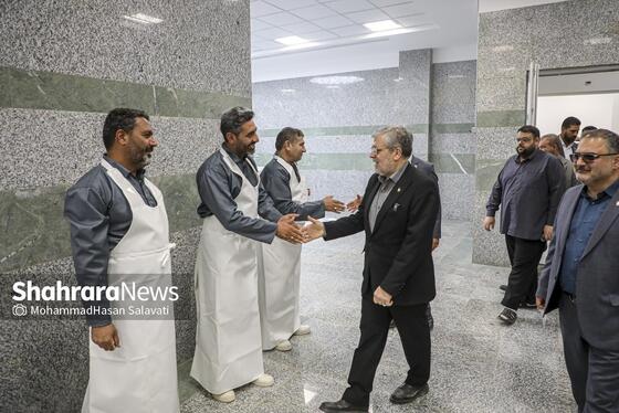 گزارش تصویری | بهره‌برداری از کلان‌پروژه عروجیان در آرامستان بهشت رضا (ع)