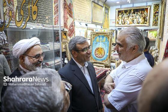 گزارش تصویری | آئین بهره‌برداری از بازار تاریخی فرش مشهد و مسیر تشرف به حرم مطهر رضوی و ۱۷ پروژه عمرانی منطقه ثامن