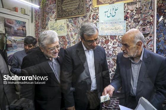 گزارش تصویری | آئین بهره‌برداری از بازار تاریخی فرش مشهد و مسیر تشرف به حرم مطهر رضوی و ۱۷ پروژه عمرانی منطقه ثامن