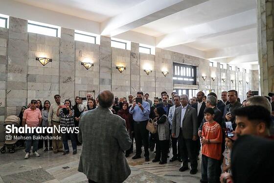 گزارش تصویری | نشست خبری استاندار خراسان رضوی در آرامگاه فردوسی