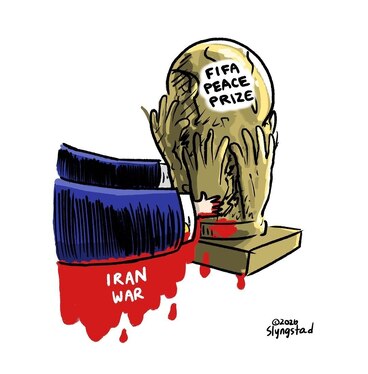 میزبانی آمریکا زیر سایه جنگ افروزی | نگاه متفاوت کارتونیست‌های خارجی به جام‌جهانی ۲۰۲۶