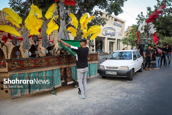گزارش تصویری | کاروان اعلام عزای ماه محرم در مشهد