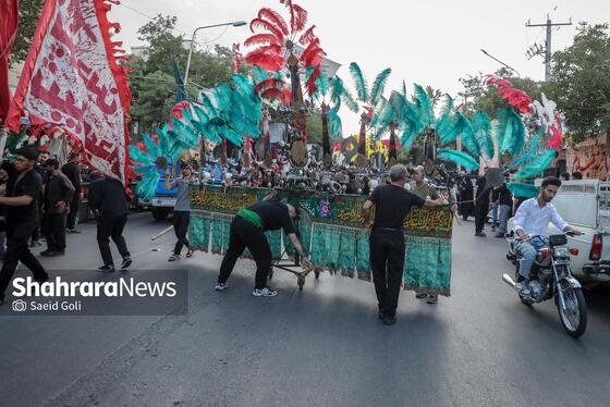 گزارش تصویری | کاروان اعلام عزای ماه محرم در مشهد