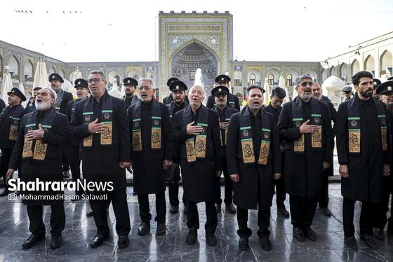 گزارش تصویری | آیین سنتی «صلا» همزمان با اولین روز ماه محرم در حرم مطهر رضوی